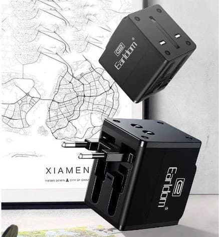 Earldom ES LC10 Universal Travel Adapter With Dual Usb Charging Ports — image 2