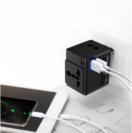 Earldom ES LC10 Universal Travel Adapter With Dual Usb Charging Ports — image 3