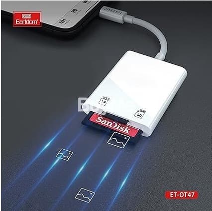 Earldom ET OT47 Lightning 2 In 1 Card Reader Adapter — image 2