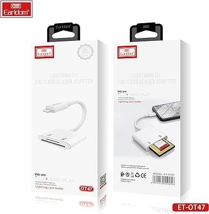 Earldom ET OT47 Lightning 2 In 1 Card Reader Adapter — image 4