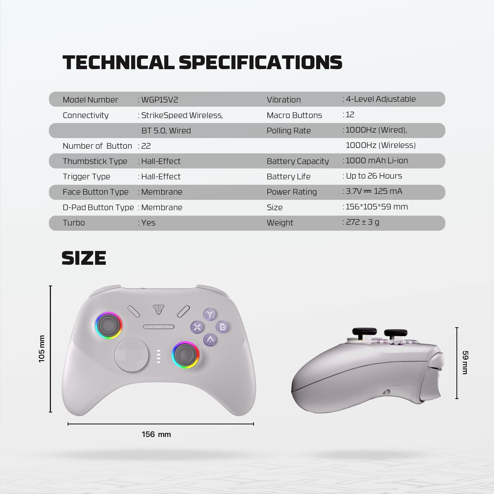 Fantech WGP15 V2 EOS PRO II Gamepad Multi Platform Wireless Controller — image 5