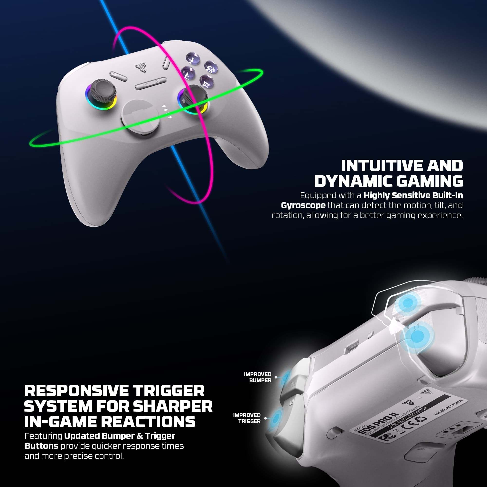 Fantech WGP15 V2 EOS PRO II Gamepad Multi Platform Wireless Controller — image 3