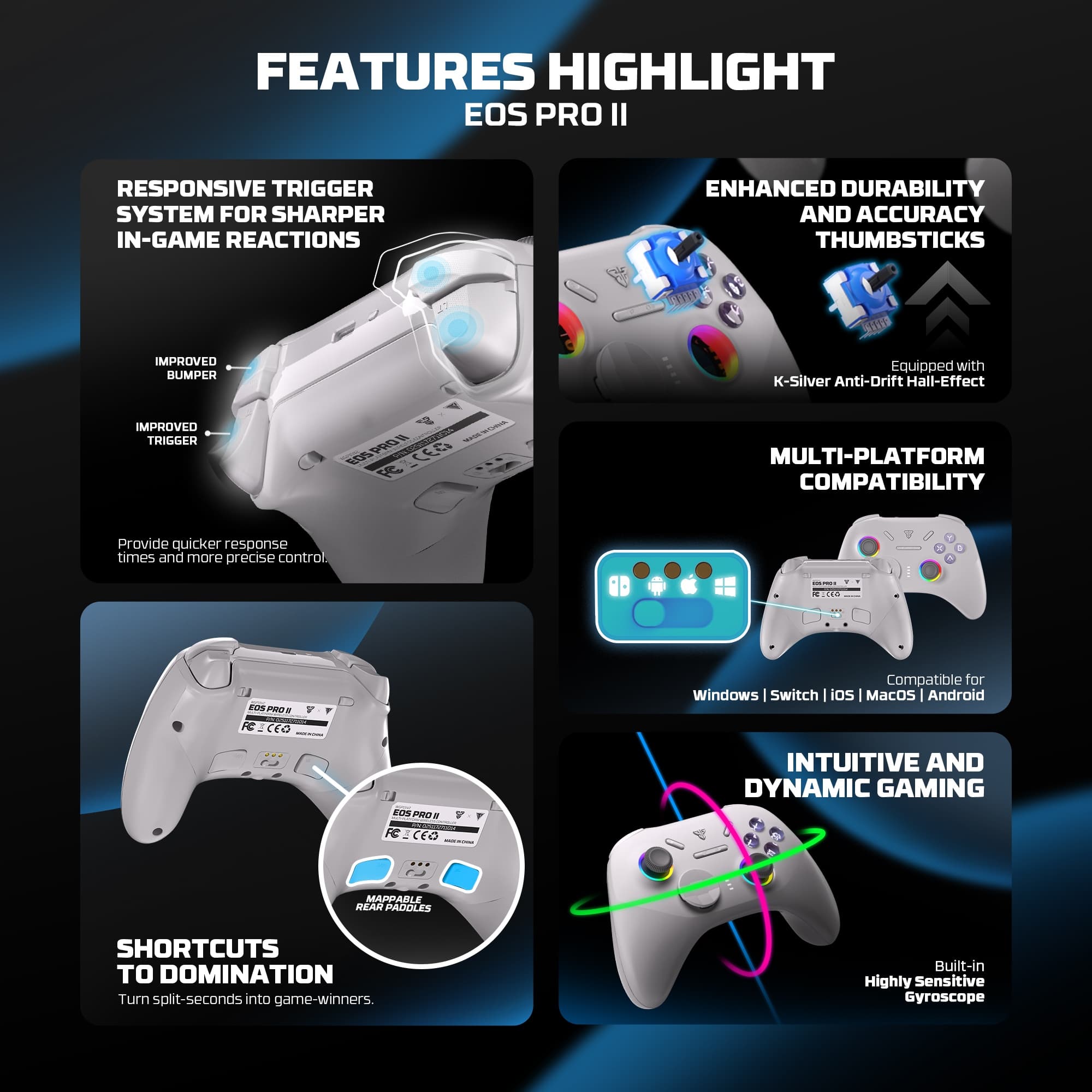 Fantech WGP15 V2 EOS PRO II Gamepad Multi Platform Wireless Controller — image 2