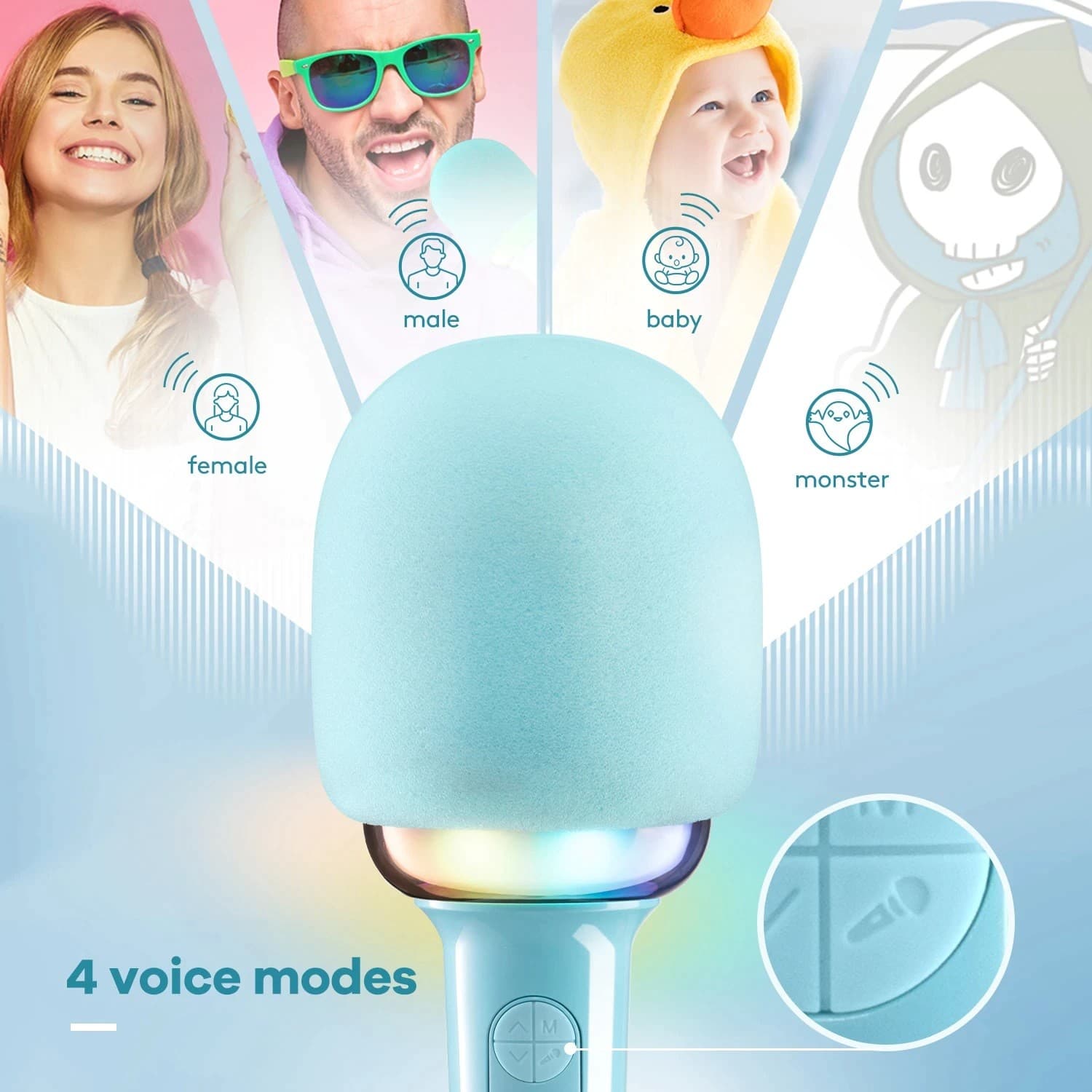 FIFINE Wireless Karaoke Microphone Handheld Mic With Speaker Bluetooth For Party — image 3