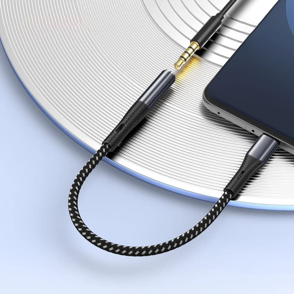 Go Des GD‑UC165 Type‑C To 3.5mm Hi‑Fi AUX Braided Audio Adapter — image 2