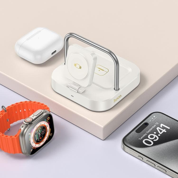 Hoco CQ16A 3 In 1 Desktop and Watch Wireless Charger Set — image 4