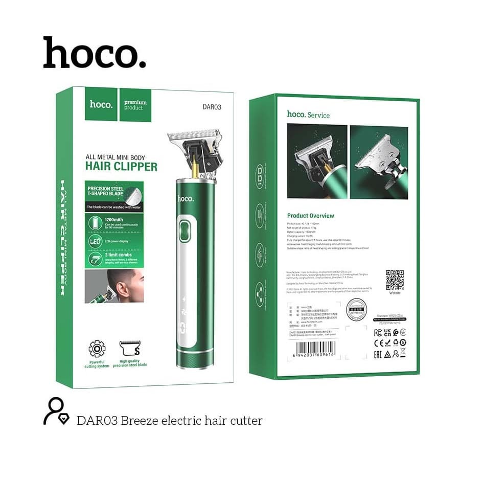 Hoco DAR03 Digital Battery Display Hair Trimmer — image 5
