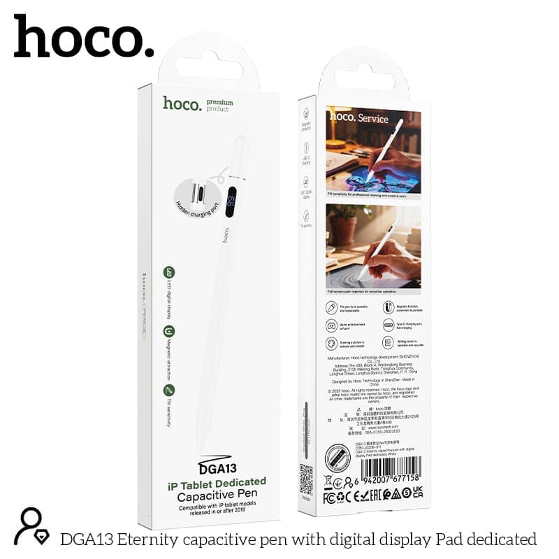 Hoco DGA13 iPad 2018-2025 Dedicated Capacitive Pen With LED Digital Display — image 5