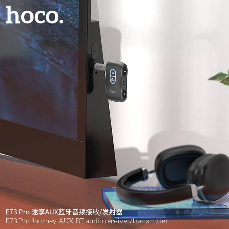 Hoco E73 Pro Wireless Type C Adapter Bluetooth V5.0 200mAh Battery Car 2 In 1 Receiver Transmitter — image 3
