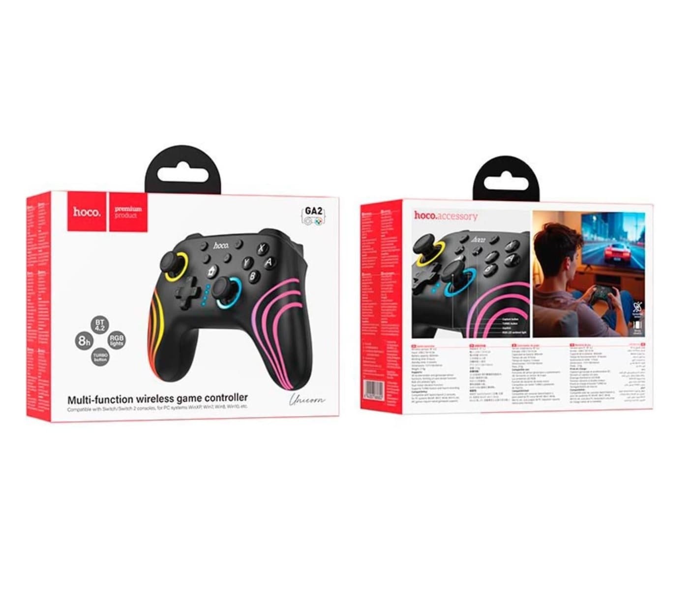 Hoco GA2 Unicorn PC Multi-Function Wireless Game Controller — image 6