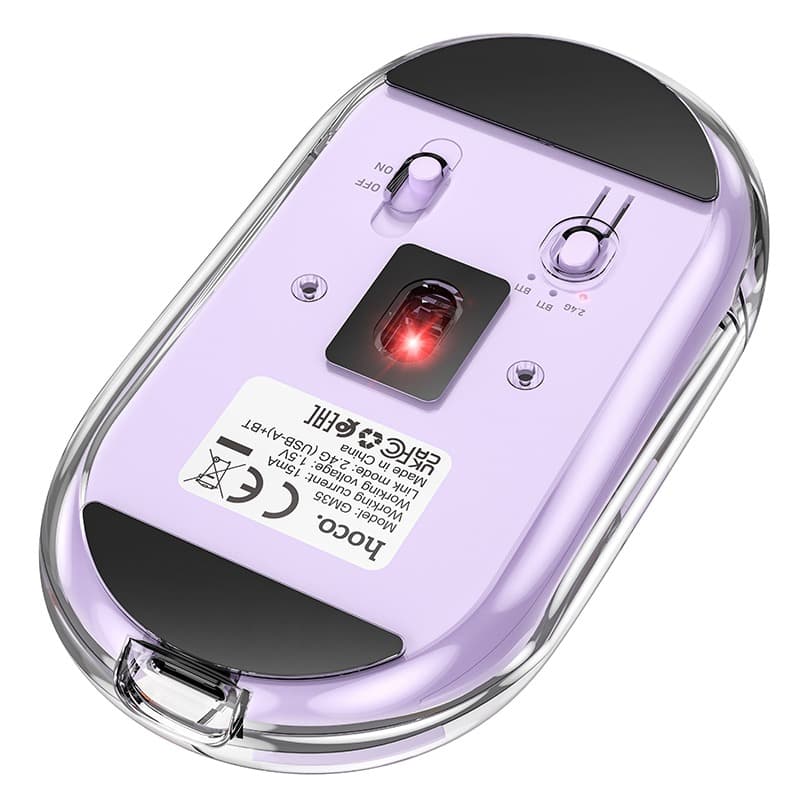 HOCO GM35 Dual-Mode Wireless Mouse Bluetooth 5.2 And 2.4GHz Connection — image 3