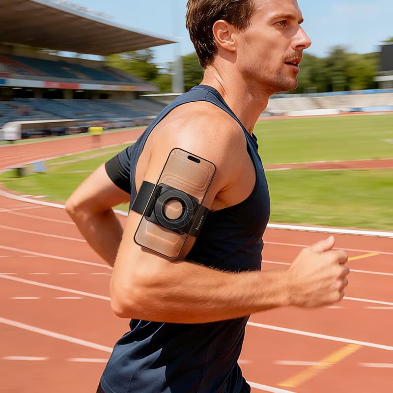 Hoco GT20 Magnetic 360° Rotating Wrist & Armband Phone Holder for Sports & Outdoor Fitness — image 2