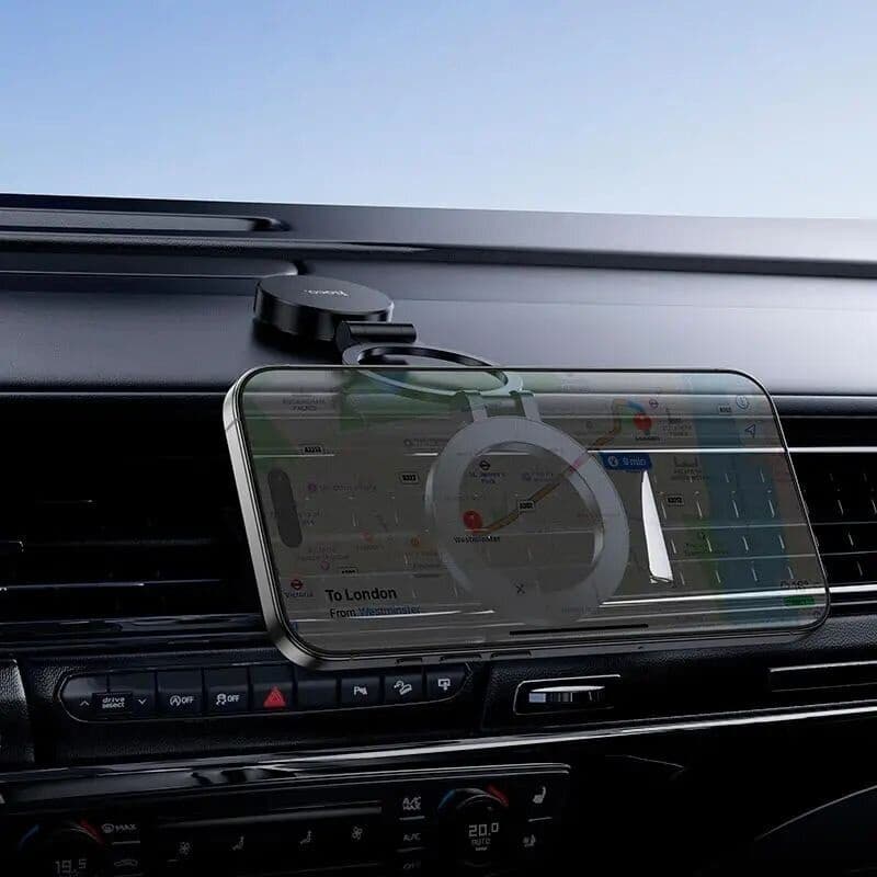 Hoco H98 MagSafe Magnetic Car Mount - Zinc Alloy 360° Rotation — image 5