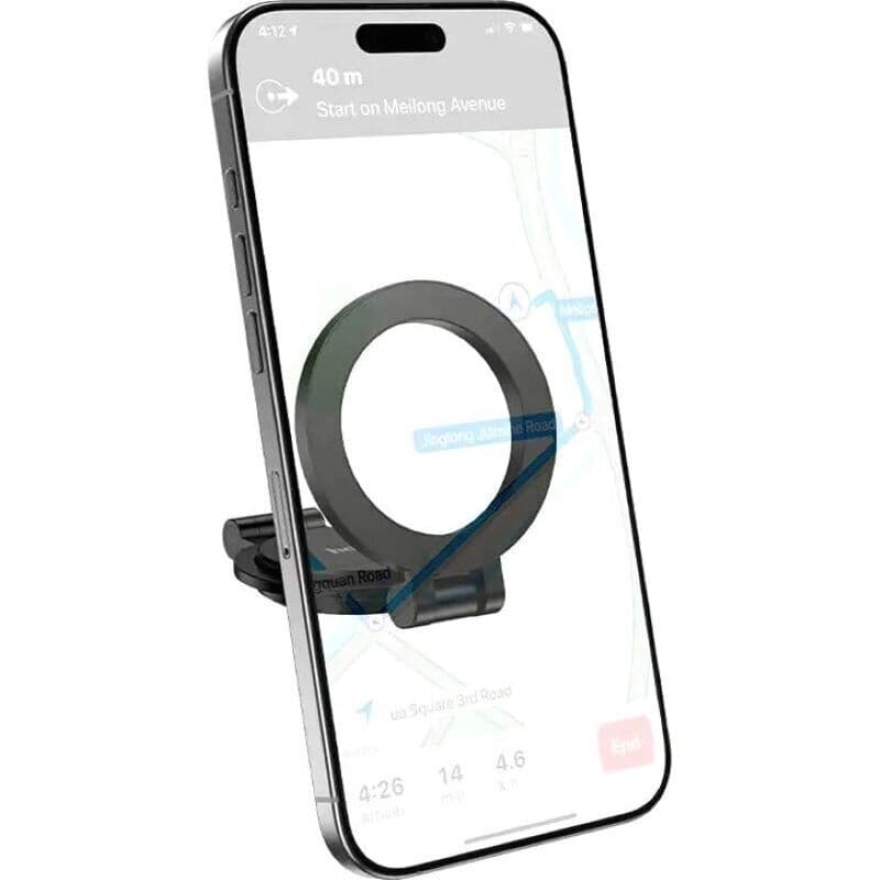 Hoco H98 MagSafe Magnetic Car Mount - Zinc Alloy 360° Rotation — image 4