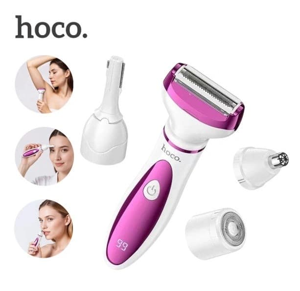 Hoco HP80 4 In 1 Women's Hair Trimmer And Shaver — image 3