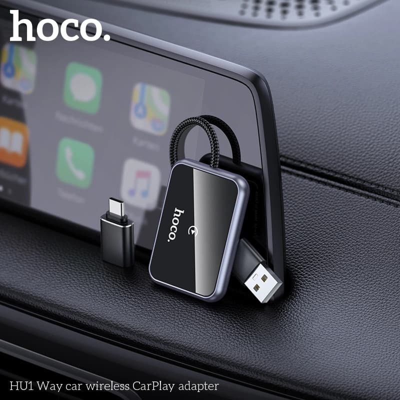 Hoco HU1 Way Wireless CarPlay Adapter For Cars — image 2