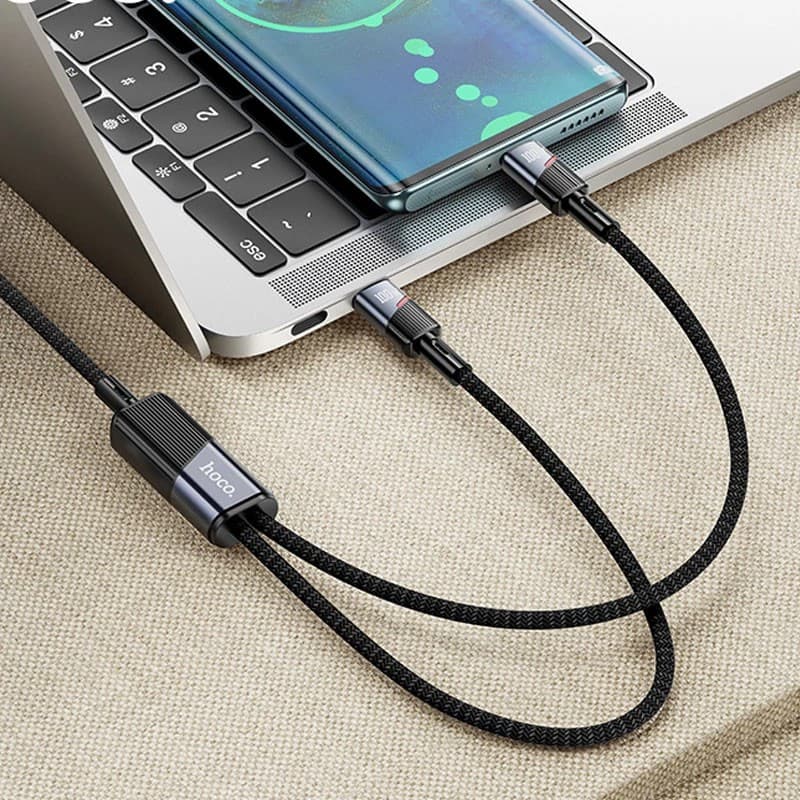 Hoco U139 Type-C To Type-C/Type-C 100W Data Cable 1.2m — image 3