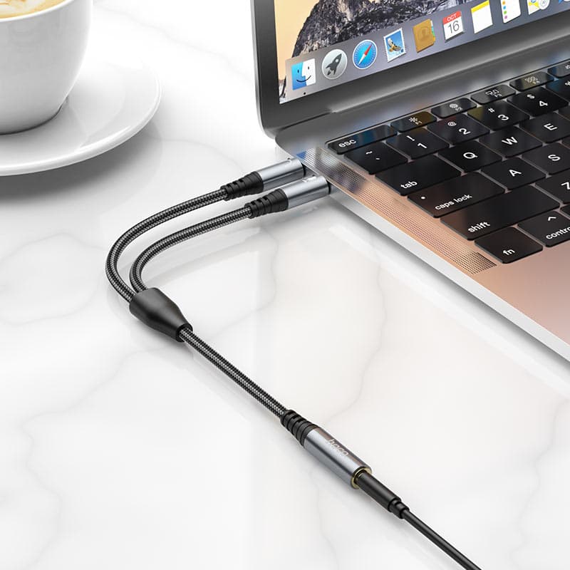 Hoco UPA21 3.5mm Female To 2*3.5mm Male Cable Audio Adapter — image 3