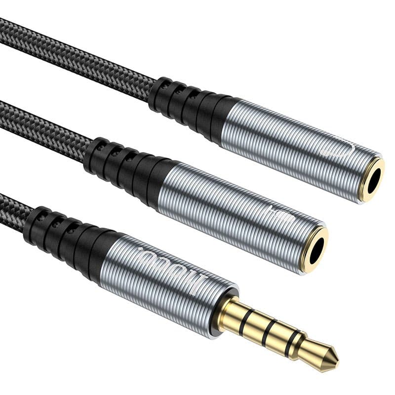 Hoco UPA21 Cable audio adapter 3.5mm Male To 2*3.5mm Female — image 2