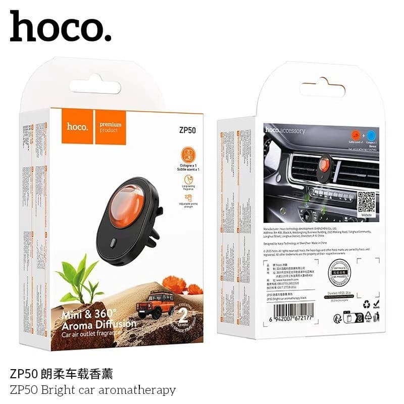 Hoco ZP50 Bright Car Air Vent Aromatherapy Diffuser Car Fragrance — image 4