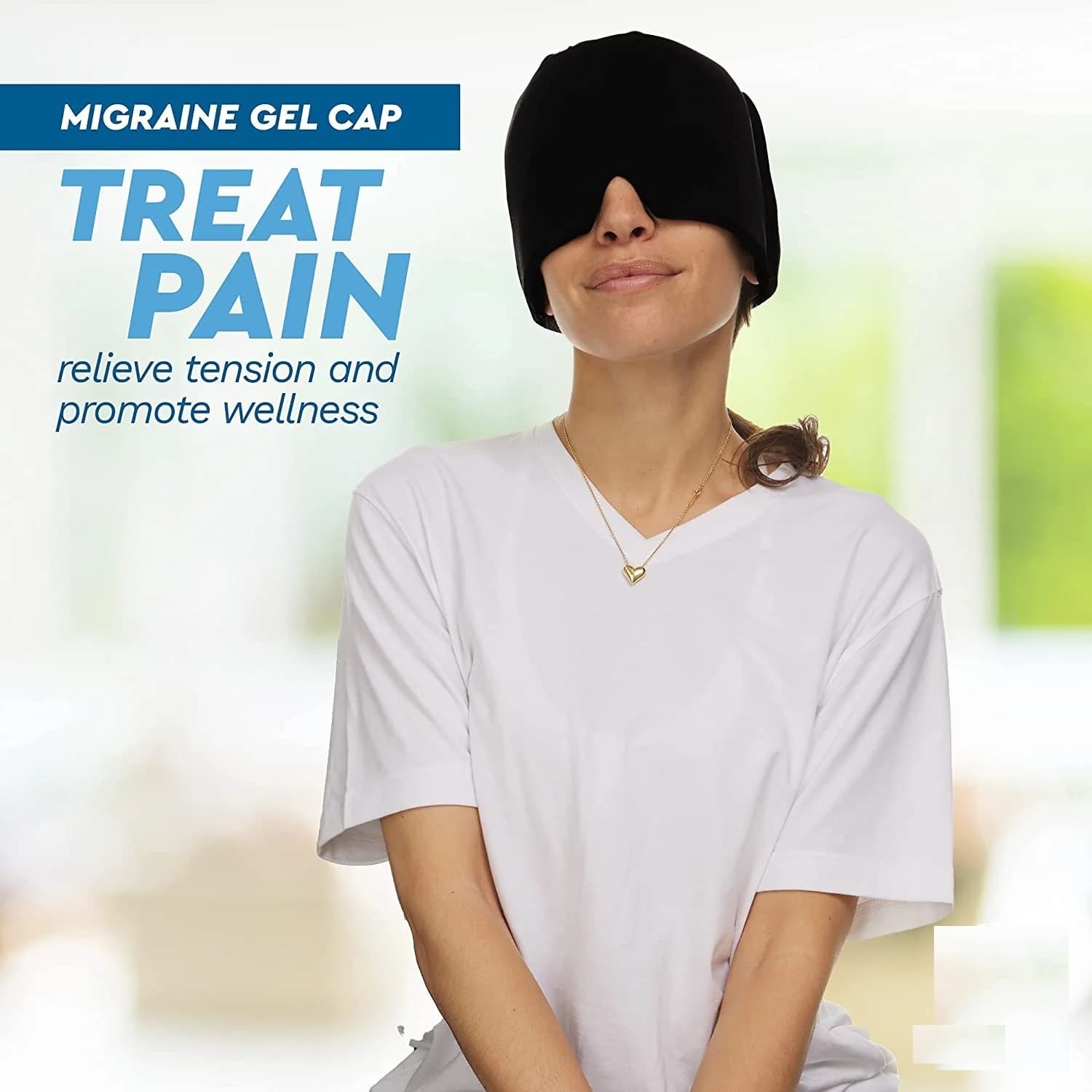 Hot & Cold Compress Therapy Gel Migraine Headache Relief Cap — image 5