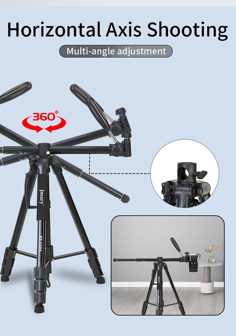 Jmary KP 2294 Multifunctional Professional Tripod With Multi Angle Adjustment — image 4