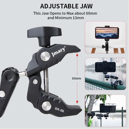 Jmary SR56 Bicycle Handlebar Clamp Mount Bracket Motorbike For Insta360 And GoPro — image 2
