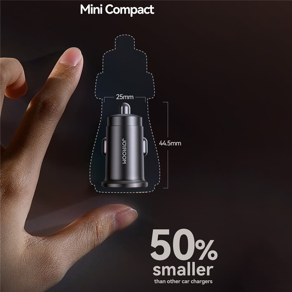 Joyroom JR-CCN16 15W Mini Car Charger USB-A + USB-C Dual Ports — image 5
