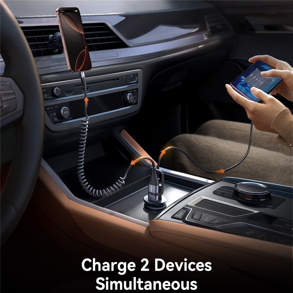 Joyroom JR-CCN16 15W Mini Car Charger USB-A + USB-C Dual Ports — image 2