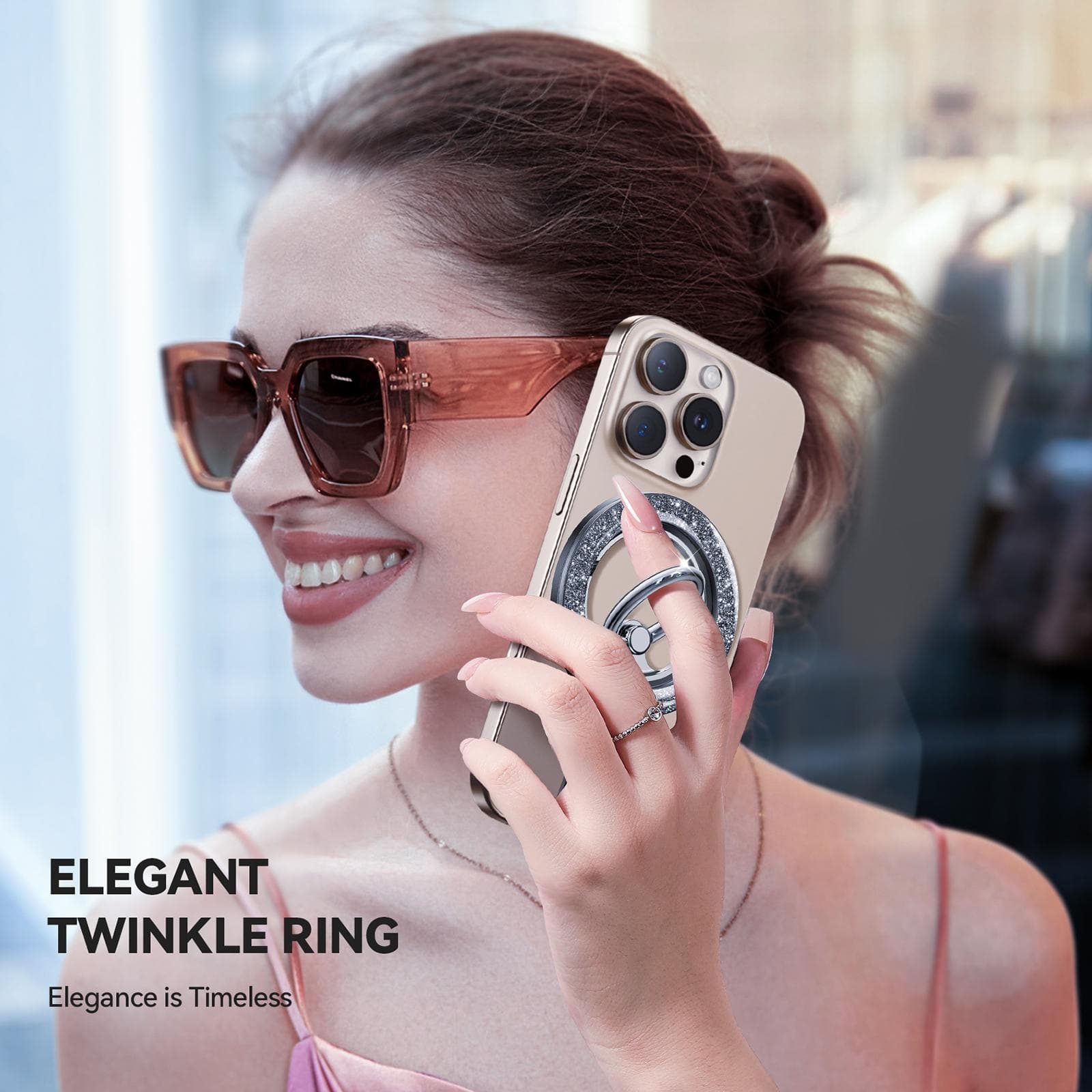 JOYROOM JR ZS425 Glitter Ring Buckle MagSafe Magnetic Phone Holder — image 4