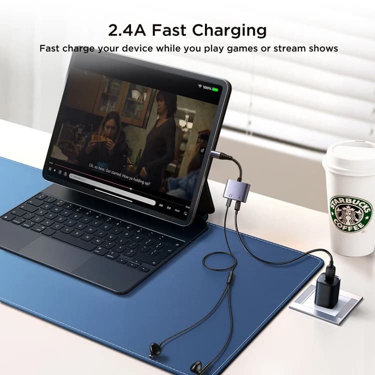 Joyroom SY L02 Audio Transfer Series 2 In 1 Audio Adapter Lightning To Dual Lightning — image 2