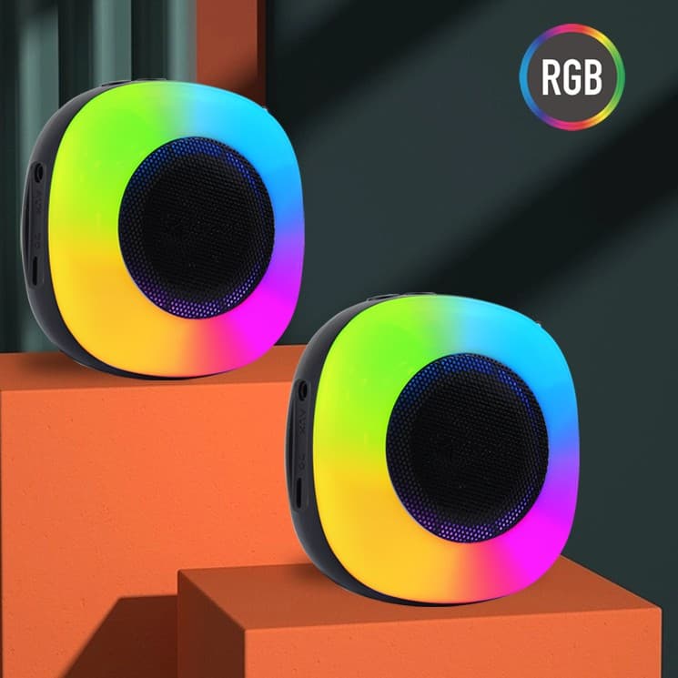 KISONLI S17 Bluetooth 5.0 Colorful Light RGB Portable Speaker — image 4