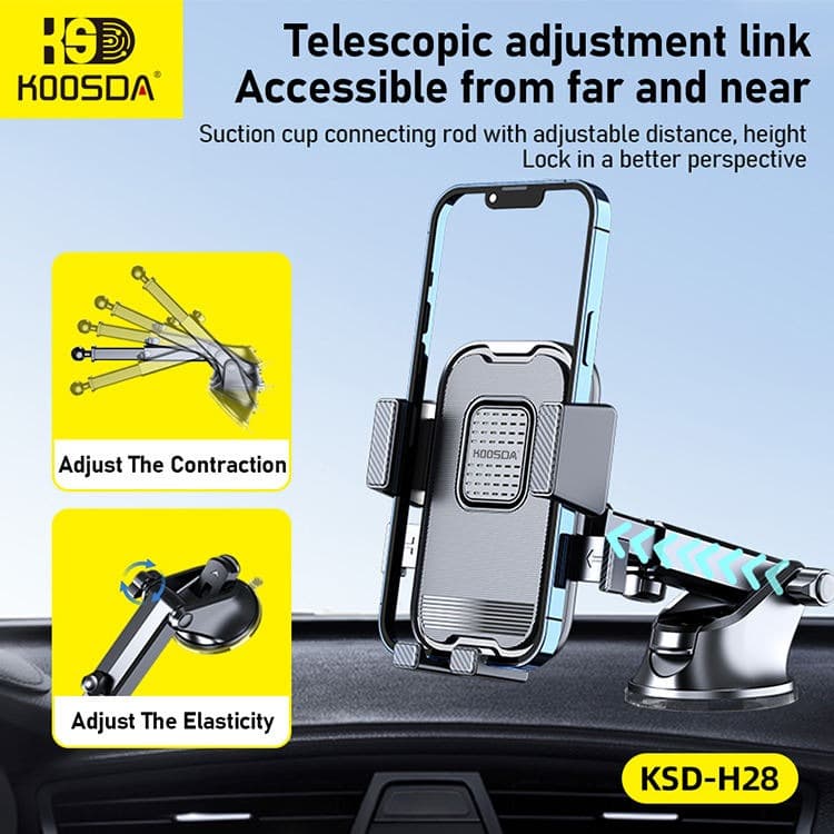 KOOSDA KSD-H28 Universal Long Neck Car Phone Holder With Suction Cup Adjustable — image 3