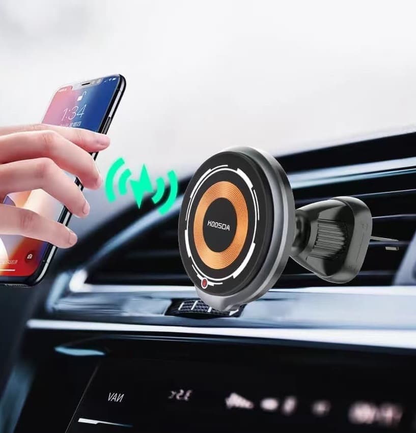 KOOSDA KSD W02 15W Magnetic Wireless Car Charger & Phone Mount — image 2