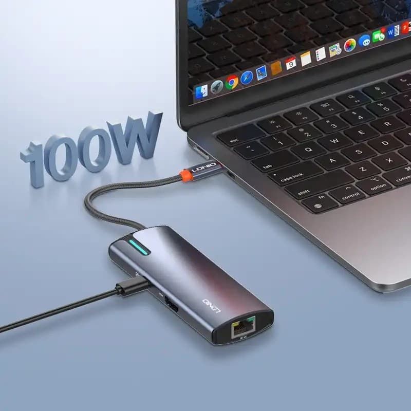 LDNIO DS 16H Type C Hub 4K HDMI USB3.0 RJ45 Type C PD Charging Adapter Laptop Docking Station — image 2