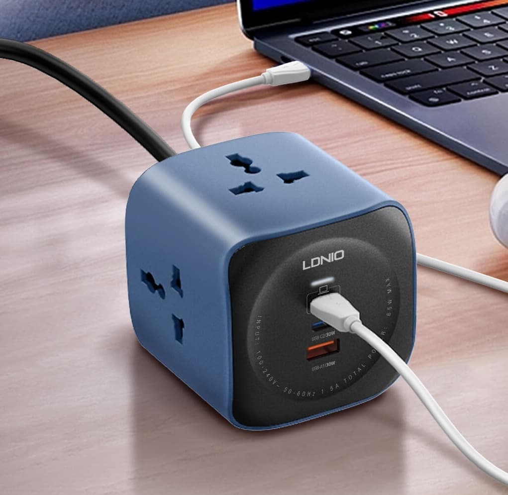 LDNIO SC3319 6-in-1 Power Socket Adapter Desktop Charger — image 4