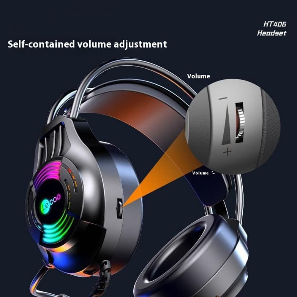 Lenovo HT406 Wired USB Gaming Headset RGB LED And Mic — image 3