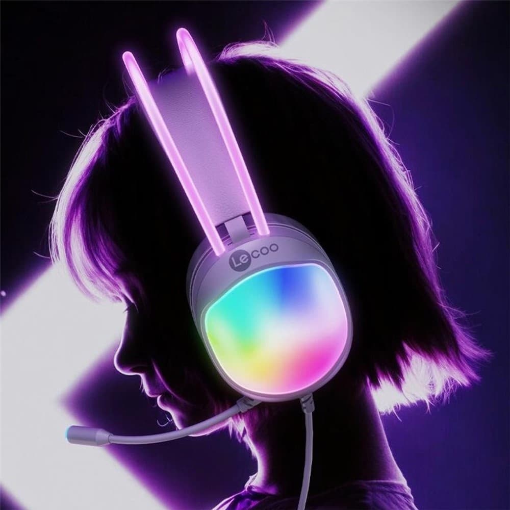 LENOVO LECOO HT410 Wired Gaming Headset LED Light USB 7.1 Surround Sound Desktop PC Headphone With Microphone — image 5