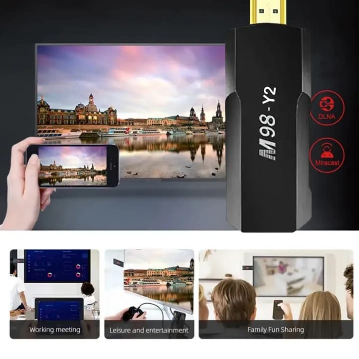 M98 Y2 Smart TV Stick Android TV 4K Ultra HD Google Assistant — image 2
