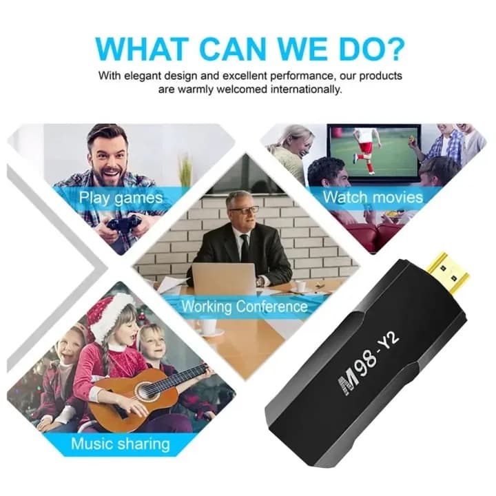 M98 Y2 Smart TV Stick Android TV 4K Ultra HD Google Assistant — image 3