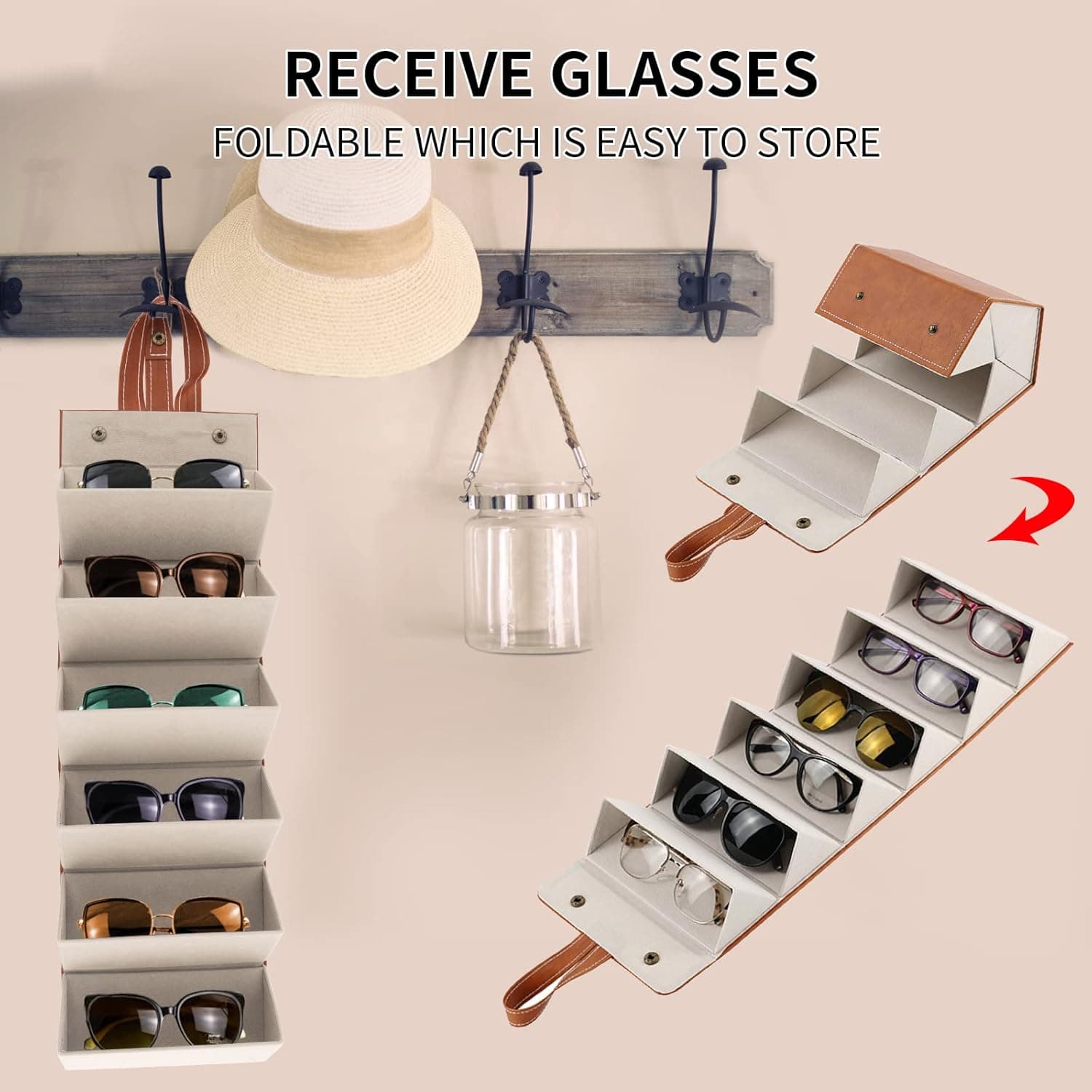 Multifunction Jewellery And Sunglass Case Storage Fot 6 Pairs Of Sunglasses Gift Box — image 2