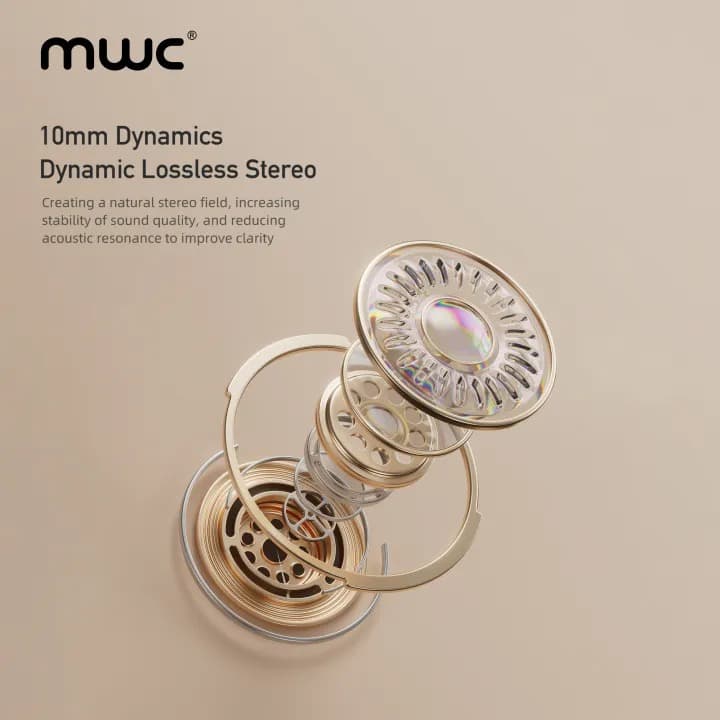 MWC Hero MT69 ENC AI Bluetooth 5.4 Gaming TWS EarbudsIPX6 Water Resistant 40H Playback — image 2