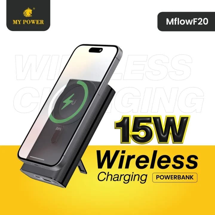 My Power Mflow F20 20000mAh 15W Wireless Magsafe Fast Charging Powerbank — image 2