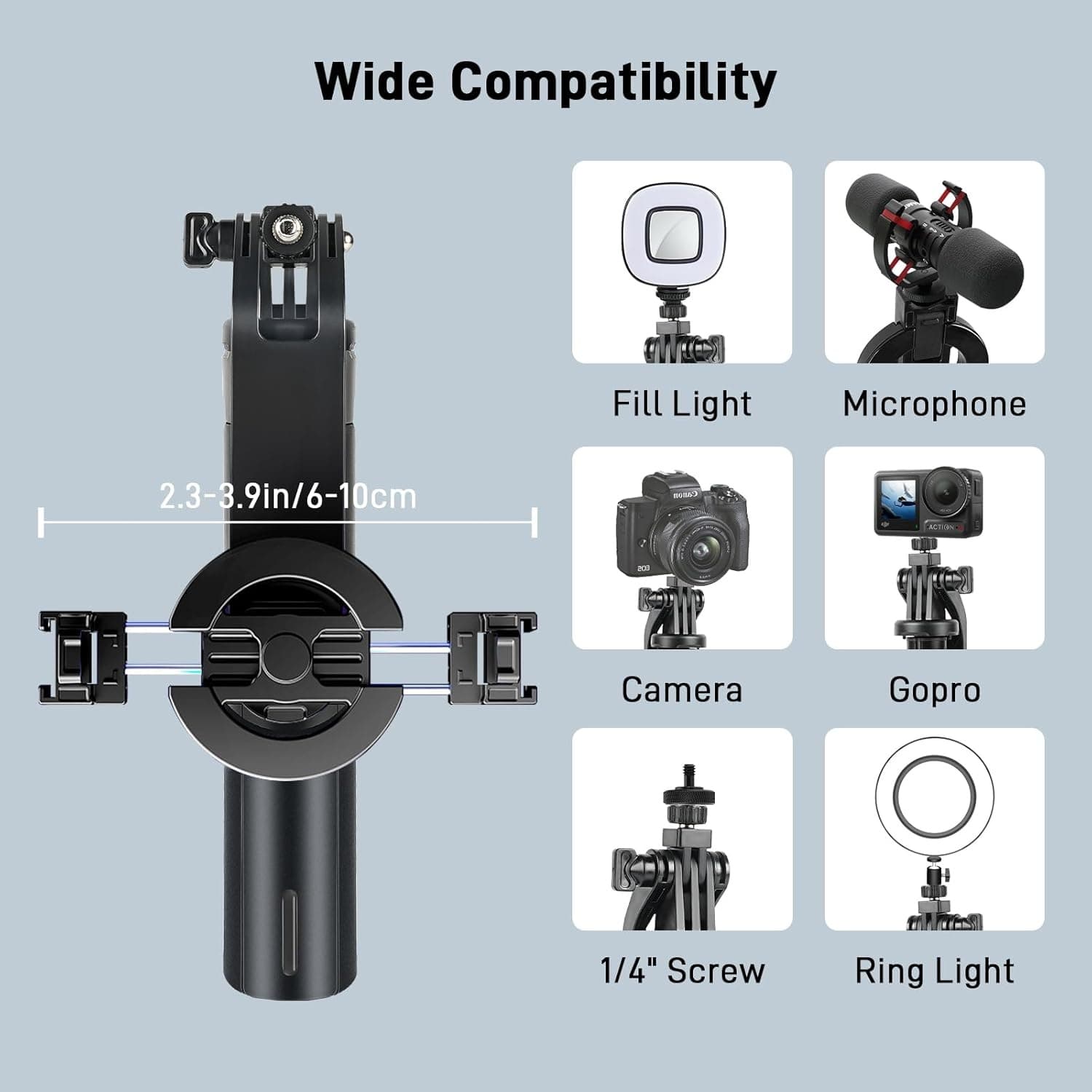 P135 Magnetic Selfie Stick MagSafe Tripod 4.5 Feet With Detachable Remote — image 5