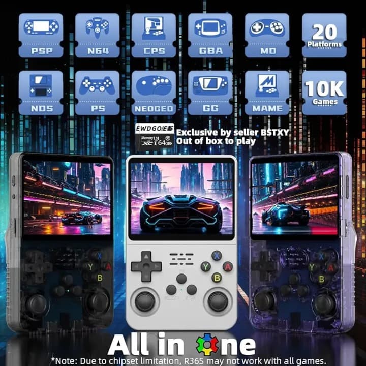 R36S Retro Handheld Game Console 3.5″ IPS Screen Pocket Player 64GB Preloaded Games — image 3