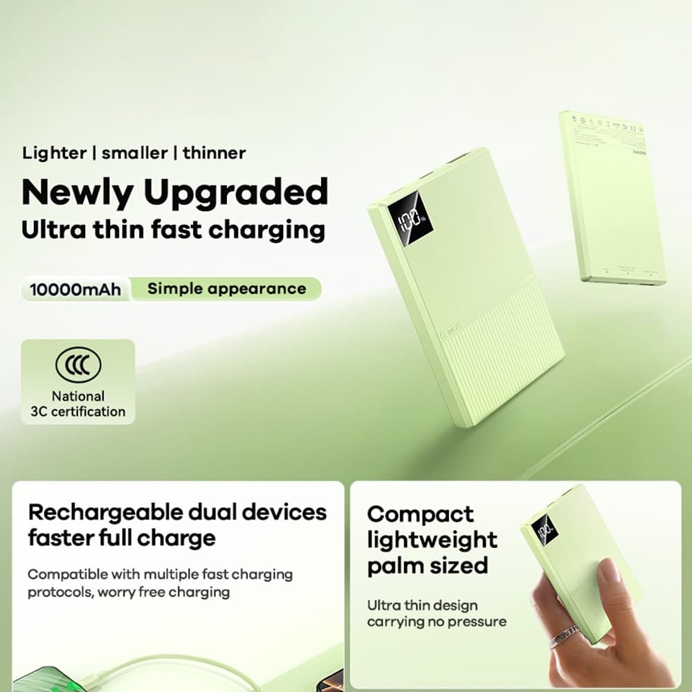 REMAX FP-8 10000mAh Ultra-Thin 22.5W Fast Charging Powerbank With LED Digital Display — image 3