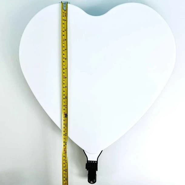 RL500 LED Heart Shape Ring Light 3 Color Modes, Dimmable — image 3