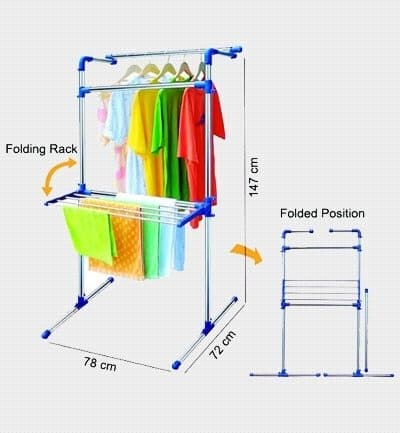Stainless Steel Portable Multifunctional Cloth Dryer Stand — image 3