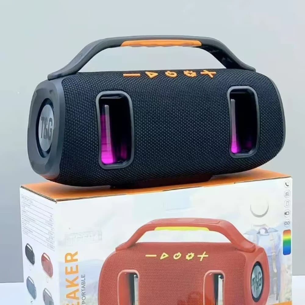 T&G TG694 Wireless Speaker Stereo Bass Waterproof Portable Fabric With LED RGB Light — image 4