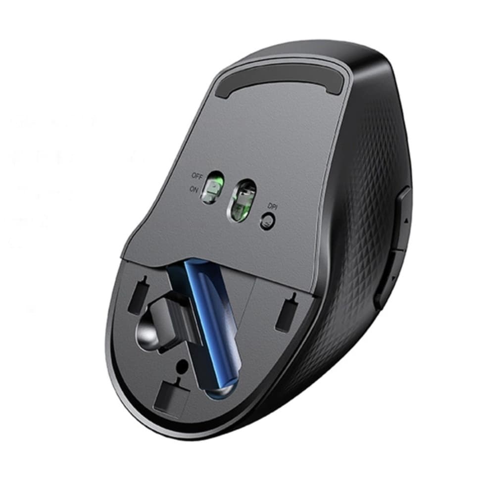 UGREEN MU101 Ergonomic Wireless Bluetooth Mouse Dual Connectivity And 4000 DPI — image 4